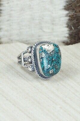 Turquoise & Sterling Silver Ring - Samuel Yellowhair - Size 5