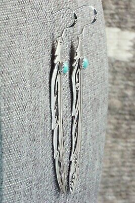 Turquoise & Sterling Silver Earrings - Richard Singer