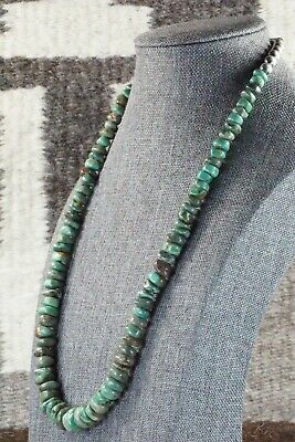 Turquoise & Sterling Silver Necklace - Navajo