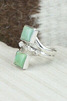 Turquoise & Sterling Silver Ring - Bobby Platero - Size 7.25