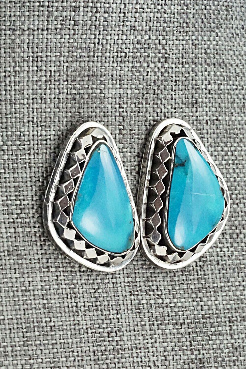 Turquoise and Sterling Silver Earrings - Sharon McCarthy