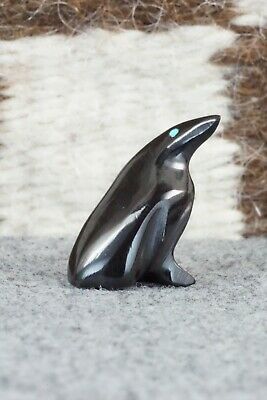 Penguin Zuni Fetish Carving - Calvert Bowannie