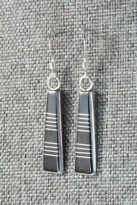 Onyx & Sterling Silver Earrings - Valentino Laate