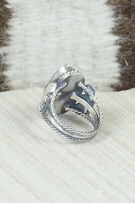 Turquoise & Sterling Silver Ring - Samuel Yellowhair - Size 5.5
