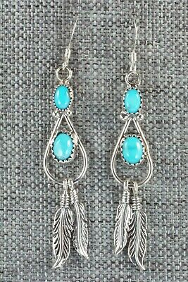 Turquoise & Sterling Silver Earrings - Sadie Jim