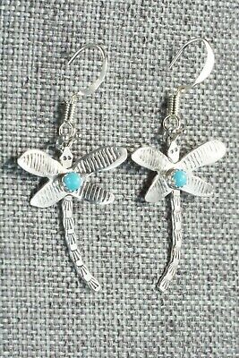 Turquoise & Sterling Silver Earrings - Darlene Platero