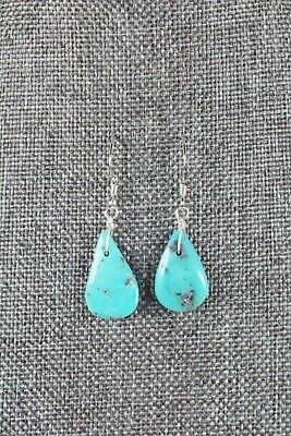 Navajo Turquoise and Sterling Silver Earrings - Native American