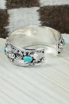 Turquoise & Sterling Silver Bracelet - Henry Attakai