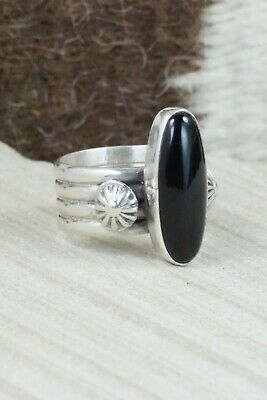Onyx & Sterling Silver Ring - Ben Begay - Size 8.25