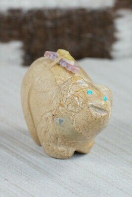 Bear Zuni Fetish Carving - Delvin Leekya - High Lonesome Trading