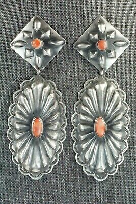 Spiny Oyster and Sterling Silver Earrings - Rita Lee