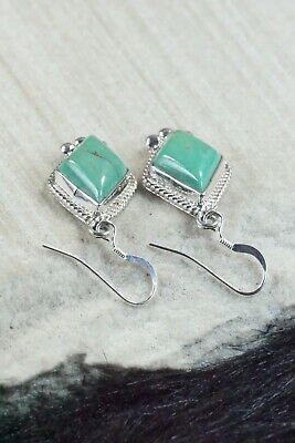 Navajo Turquoise & Sterling Silver Earrings - Sharon McCarthy
