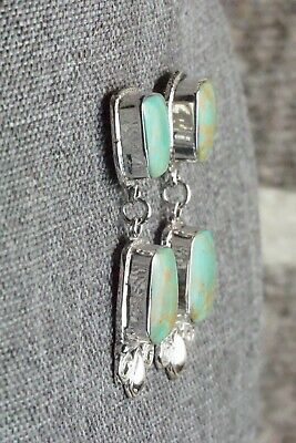 Turquoise & Sterling Silver Earrings - Greg Yazzie
