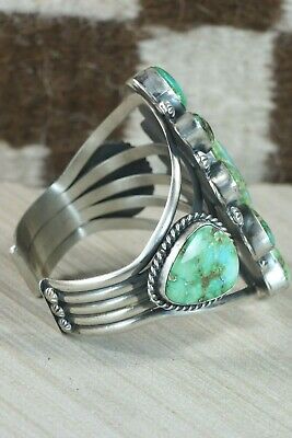 Navajo Turquoise & Sterling Silver Bracelet - Raymond Delgarito