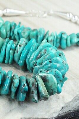 Turquoise & Sterling Silver Necklace - Navajo