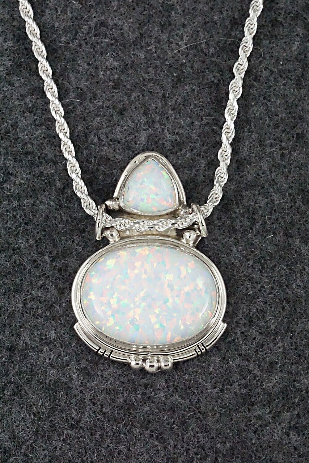 Opalite & Sterling Silver Necklace - Rita Largo