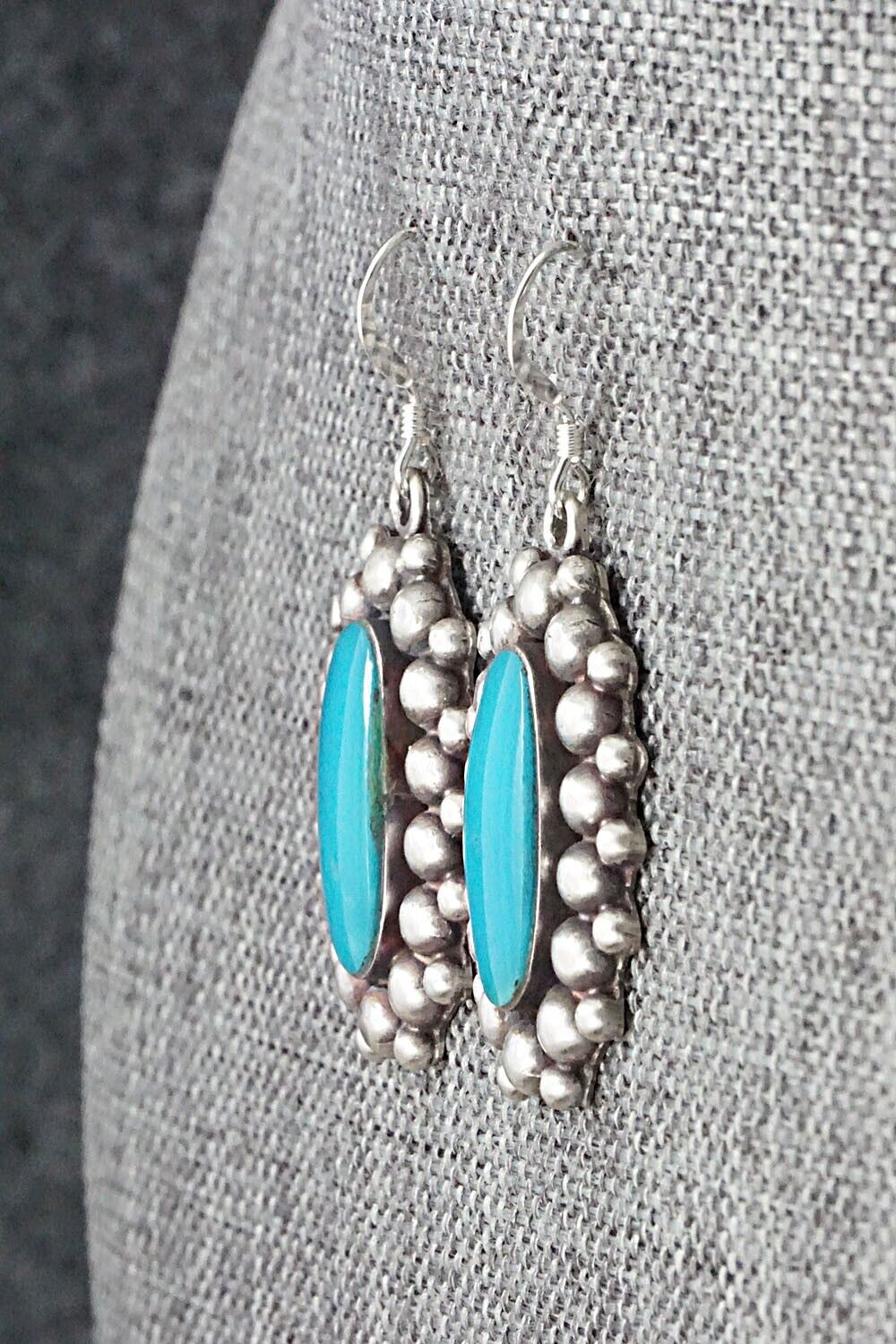 Turquoise & Sterling Silver Earrings - Freida Martinez