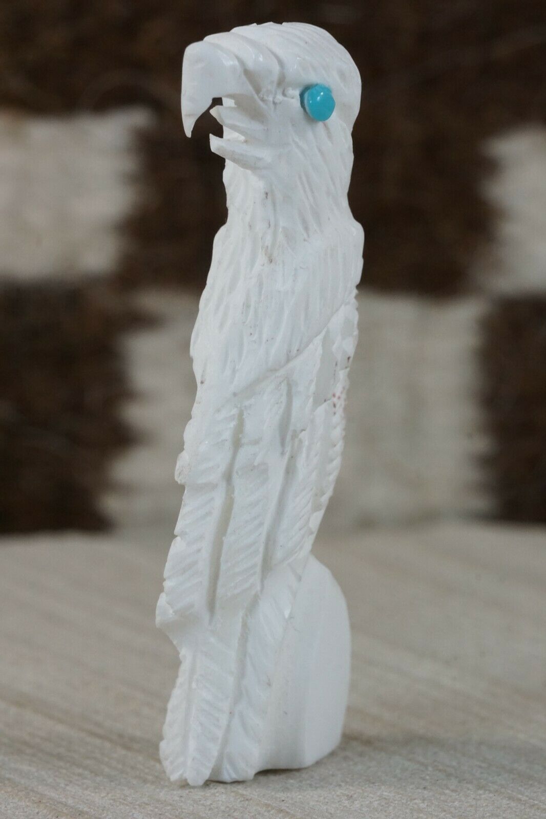 Eagle Zuni Fetish Carving - Lance Deysee - High Lonesome Trading
