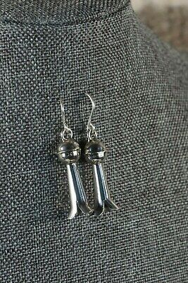 Navajo Sterling Silver Blossom Earrings - Phil Garcia - High Lonesome Trading