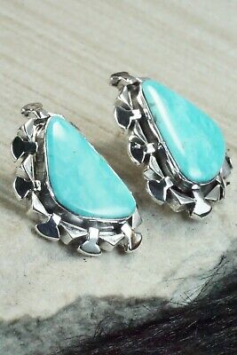 Turquoise and Sterling Silver Earrings - Sharon McCarthy