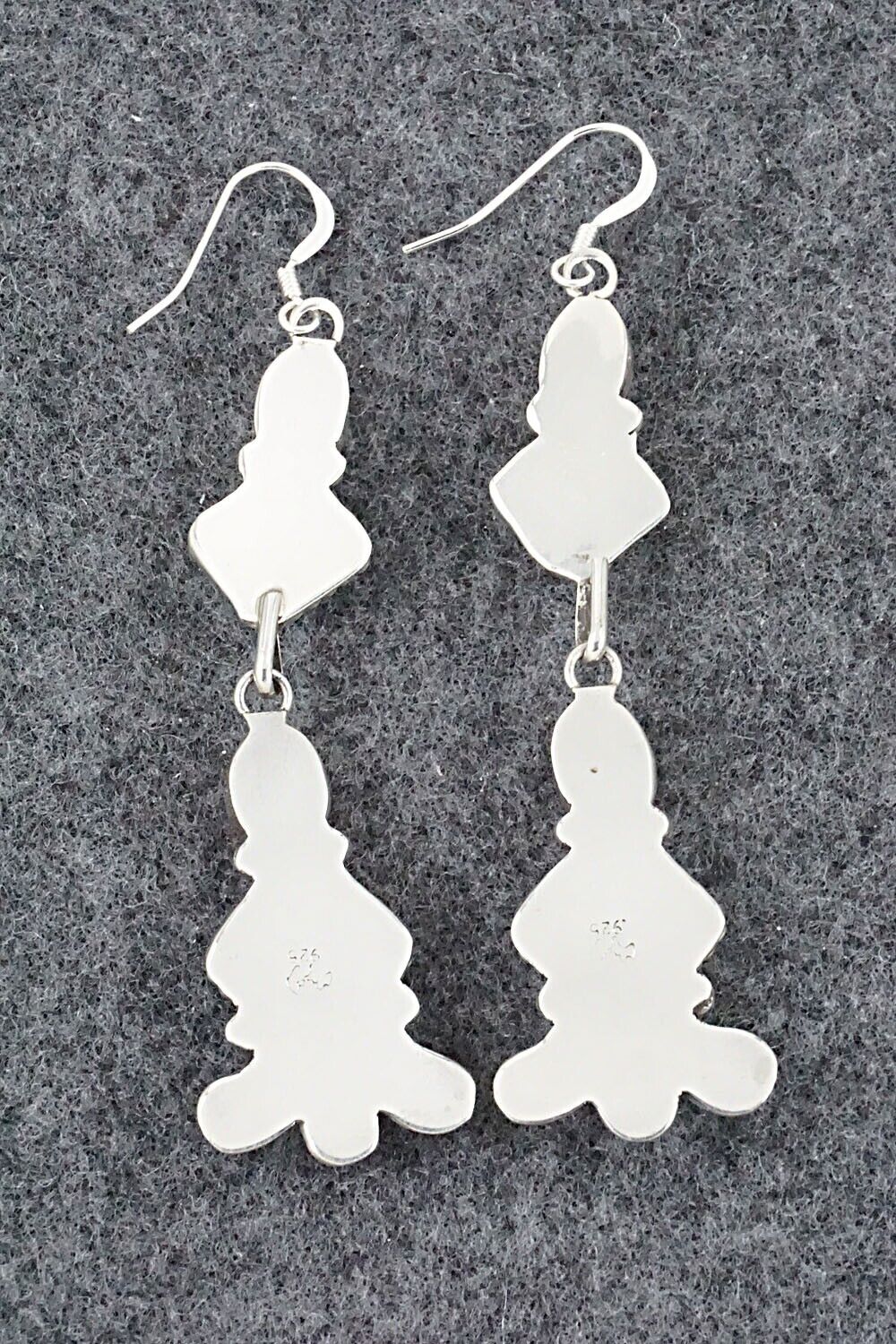 Turquoise, Spiny Oyster & Sterling Silver Earrings - Sharon McCarthy