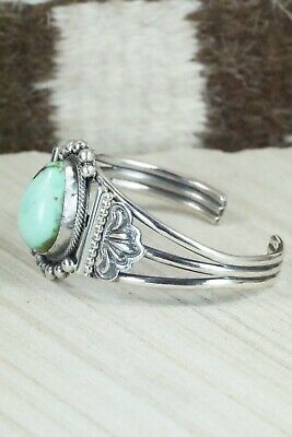 Turquoise and Sterling Silver Bracelet - Leon Martinez