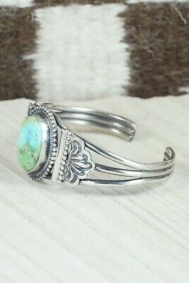 Turquoise and Sterling Silver Bracelet - Leon Martinez