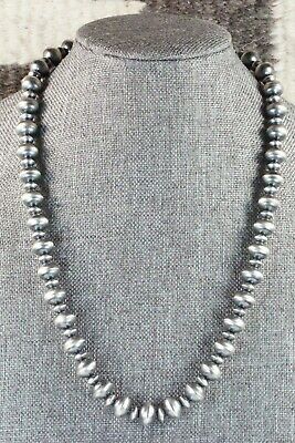 Sterling Silver Navajo Pearl Necklace - Preston Haley