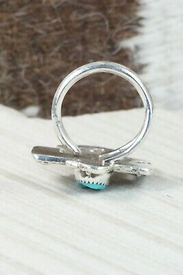 Turquoise & Sterling Silver Ring - Delbert Arviso - Size 7.5