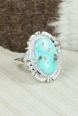 Turquoise & Sterling Silver Ring - Daniel Benally - Size 7