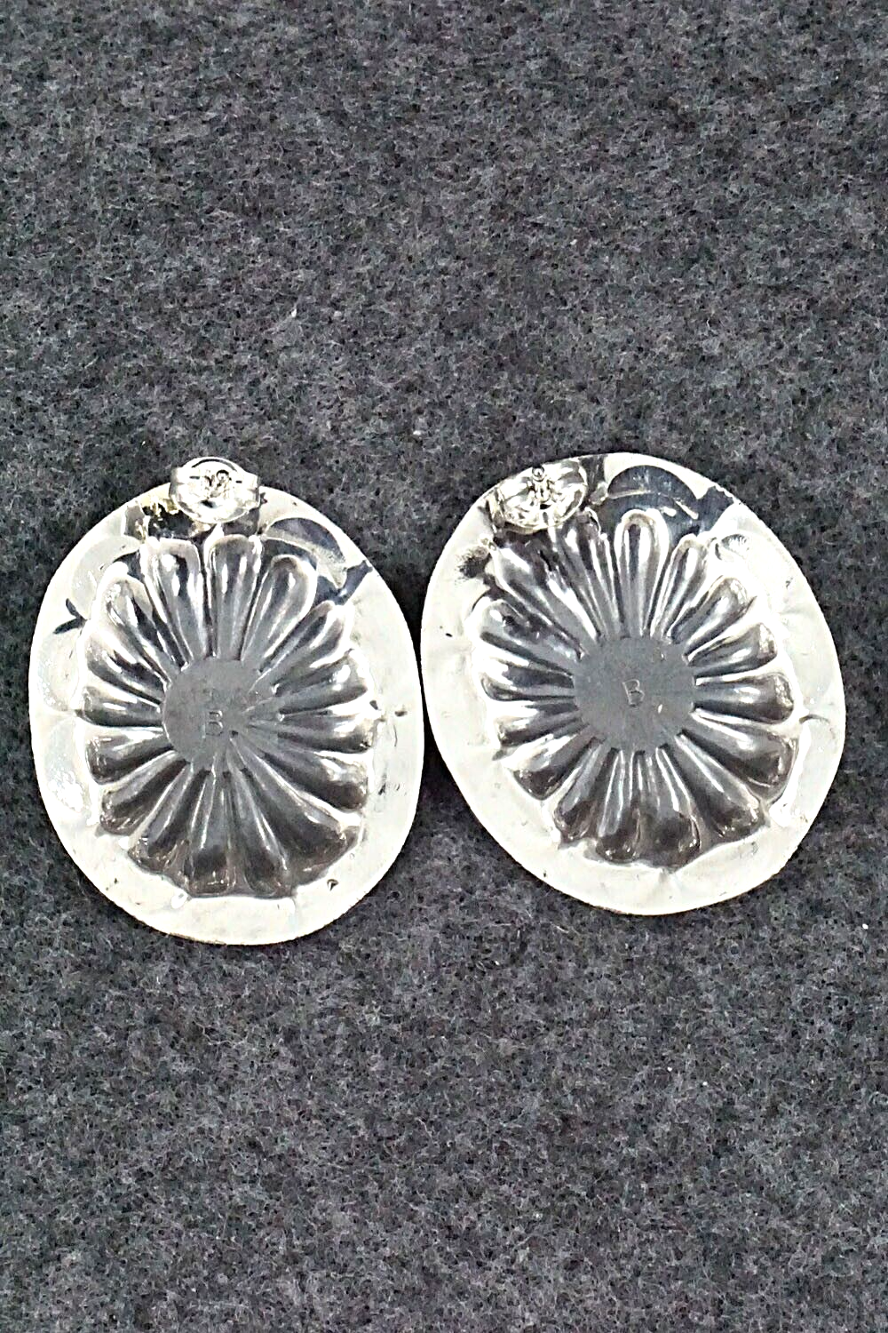 Turquoise & Sterling Silver Earrings - Joan Begay