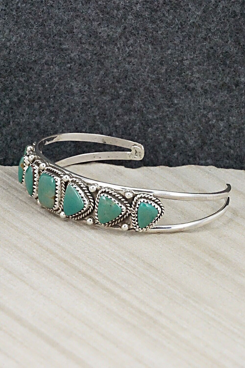 Turquoise & Sterling Silver Bracelet - Roberta Begay