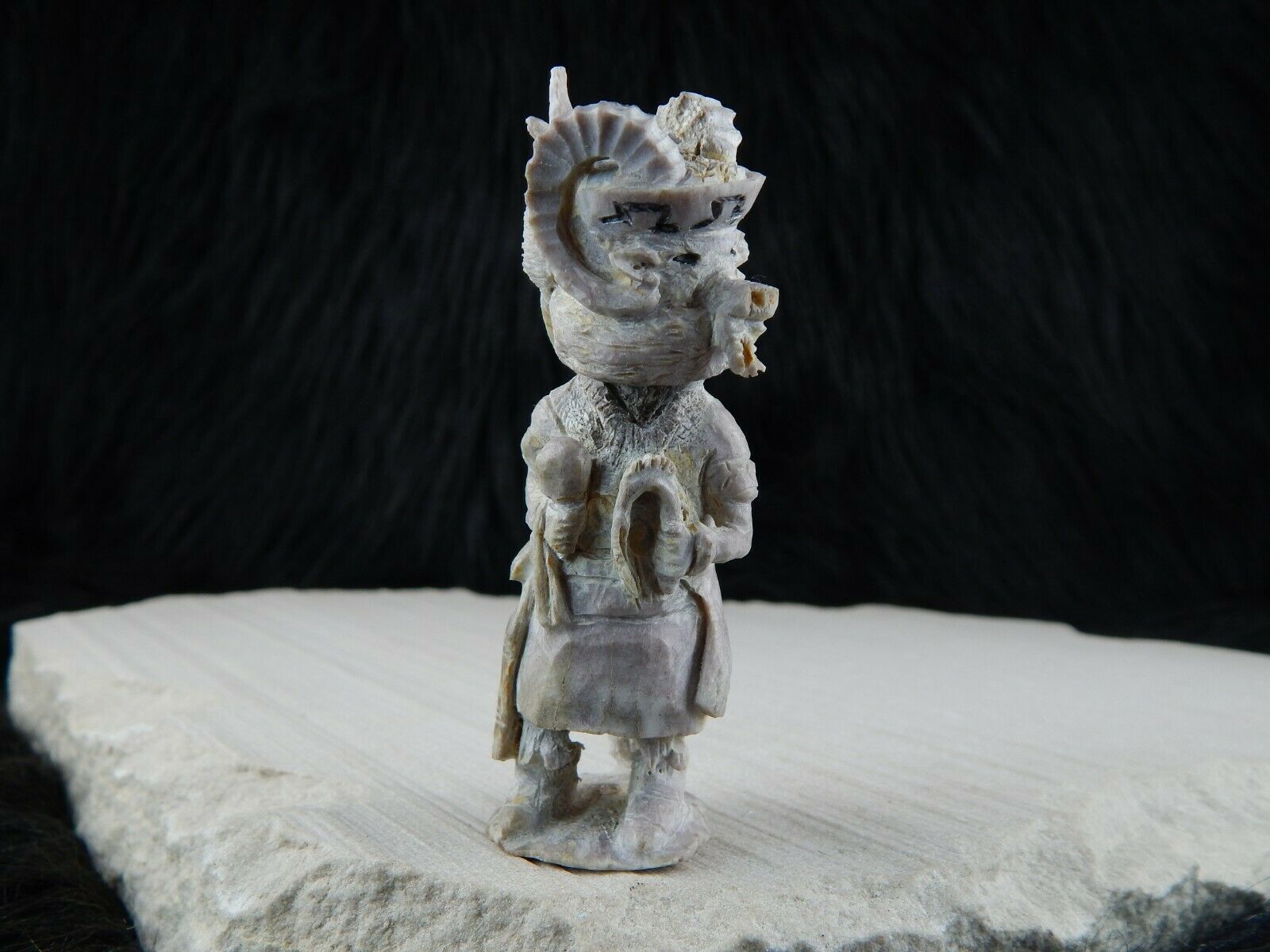 Dancer Zuni Fetish Carving - Lewis Malie Jr. - High Lonesome Trading