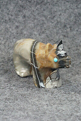 Wolf Zuni Fetish Carving - Ronnie Lunasee