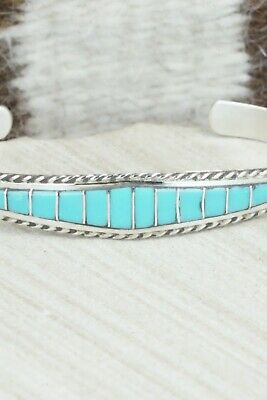 Turquoise & Sterling Silver Bracelet - Millie Peynetsa