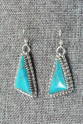 Turquoise & Sterling Silver Earrings - Alvin Joe
