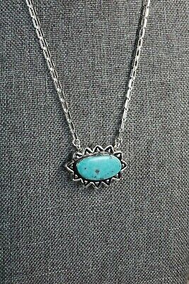 Turquoise & Sterling Silver Necklace - Sharon McCarthy