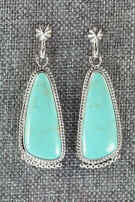 Turquoise & Sterling Silver Earrings - Verley Betone