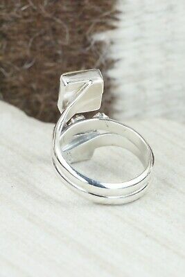Turquoise & Sterling Silver Ring - Bobby Platero - Size 8.5