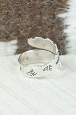 Turquoise, Coral & Sterling Silver Ring - Jolene Jazzie - Size 8