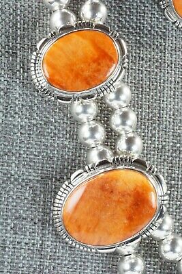 Spiny Oyster & Sterling Silver Necklace and Earrings - Richard Curley