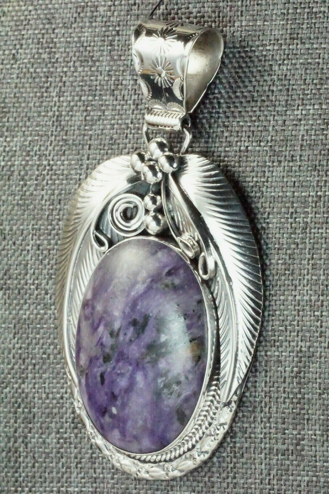 Charoite & Sterling Silver Pendant - Davey Morgan