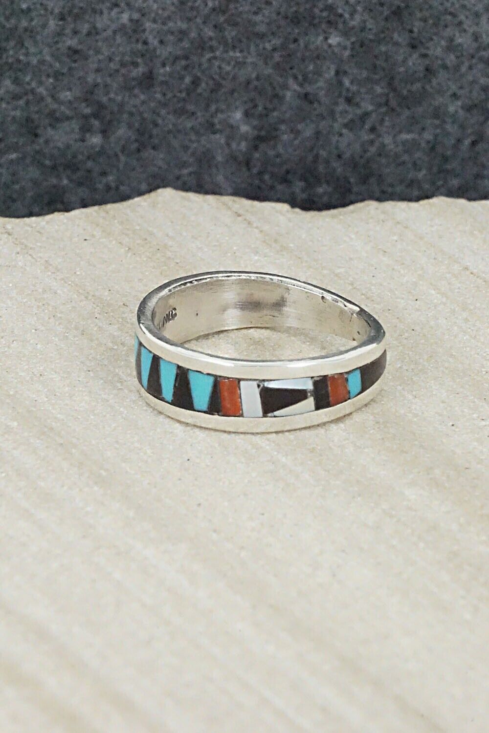 Multi Stone & Sterling Silver Ring - Charlotte Dishta - Size 6