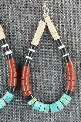 Multi Stone & Sterling Silver Earrings - Torevia Crespin
