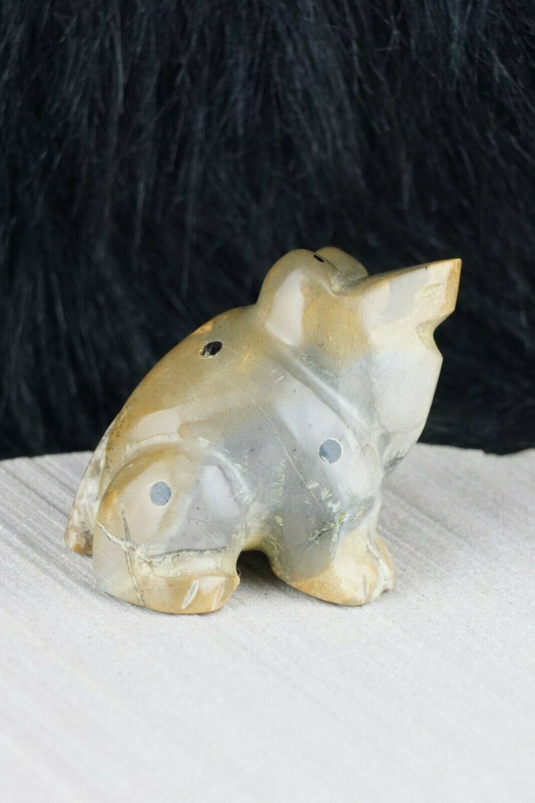 Frog Zuni Fetish Carving - Enrike Leekya - High Lonesome Trading