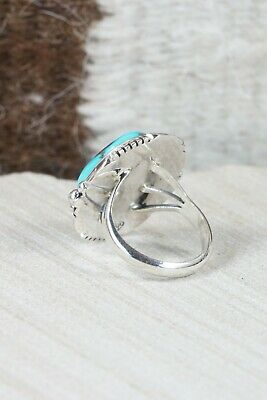 Navajo Turquoise & Sterling Silver Ring - Daniel Benally - Size 7