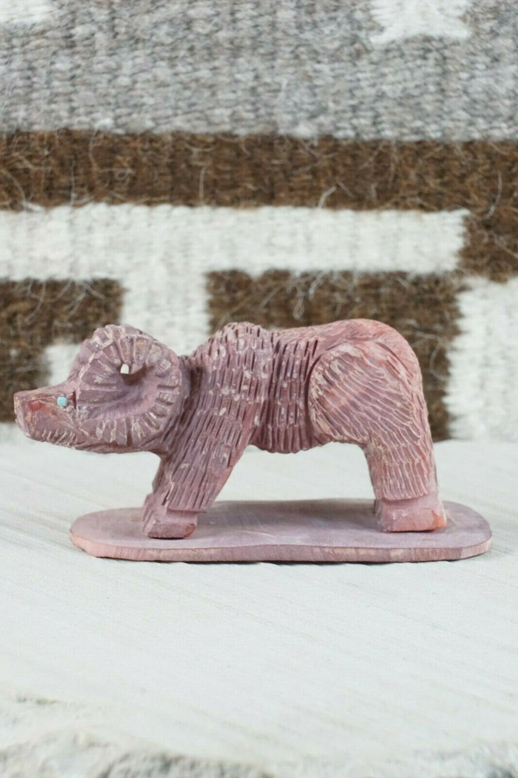 Ram Zuni Fetish Carving - Jon Quam - High Lonesome Trading