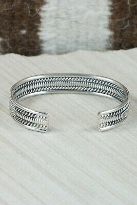 Navajo Sterling Silver Bracelet - Elaine Tahe