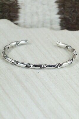 Navajo Sterling Silver Bracelet - Elaine Tahe