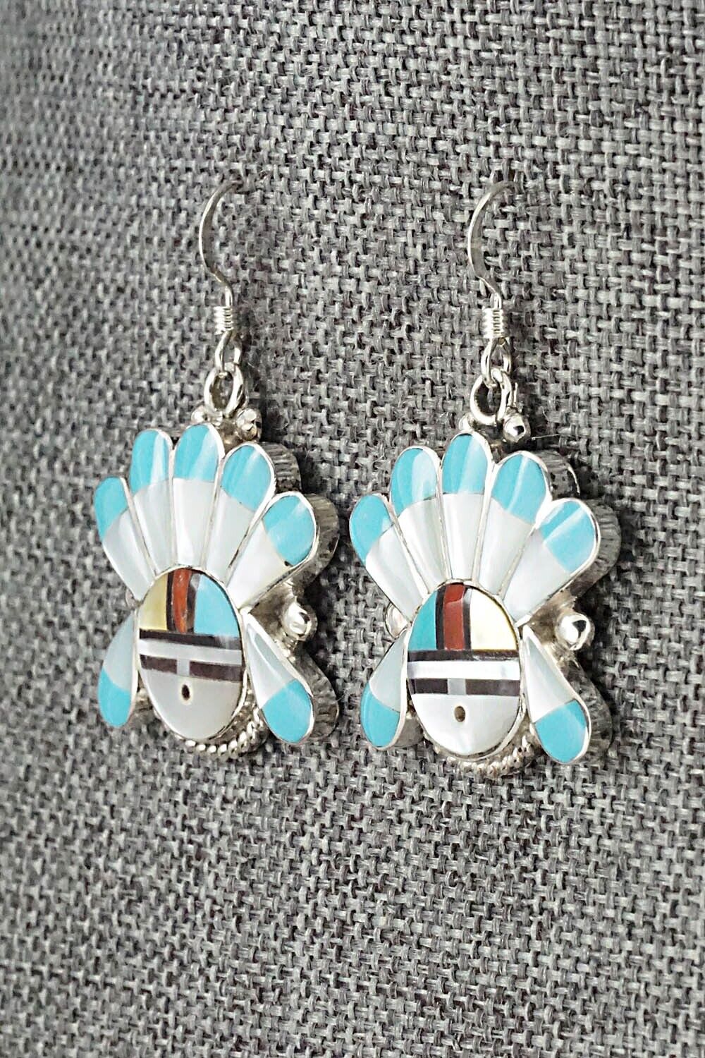 Multi Stone & Sterling Silver Earrings - Clarence Niha